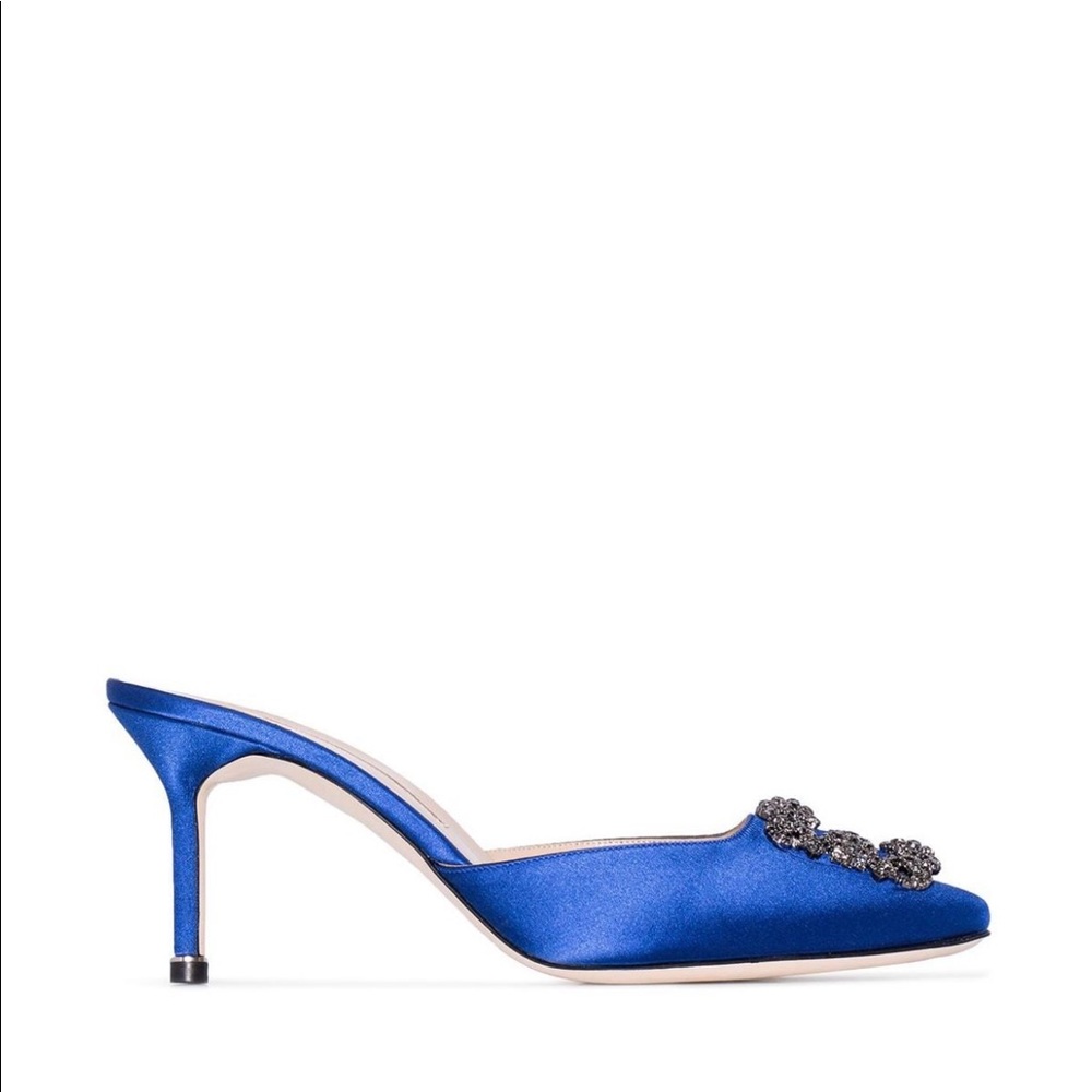 ISO Manolo Blahnik Hangisi 70mm mules